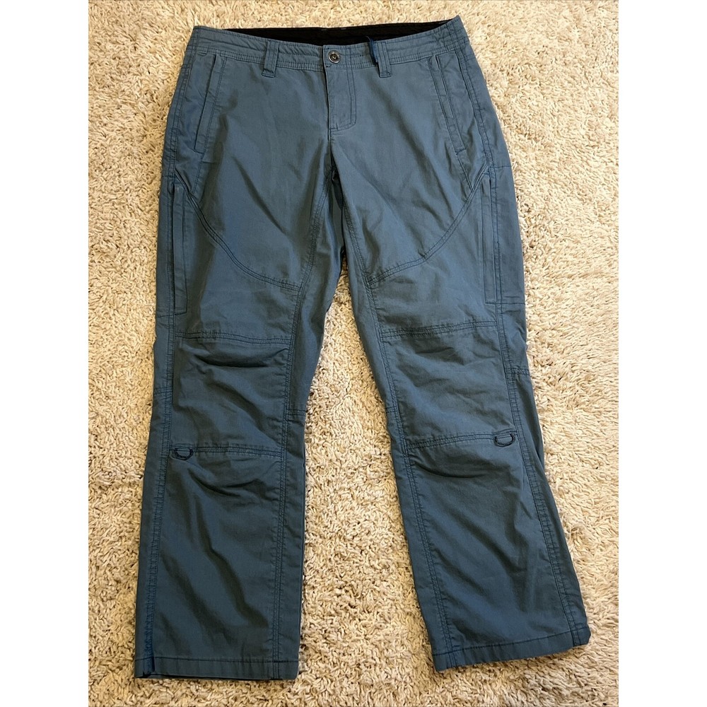 KUHL Women’s 6 Short Hiking Pants Zip Drawstring Closure Green 31X26